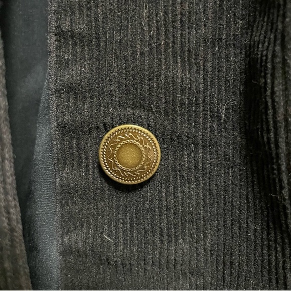 Denim & Co Black corduroy  Trucker Jacket 100% Cotton XL - Picture 5 of 7